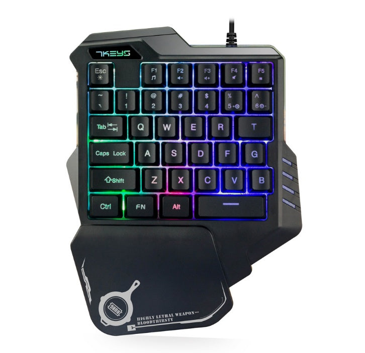 One-Handed RGB Gaming Keyboard