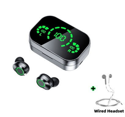 Wireless Bluetooth-compatible Headset TWS Large Screen Smart Digital Display